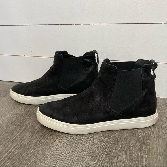 Vince Nira Black Chelsea High Top Slip On Sneakers Women’s Size 9 - Picture 3 of 11